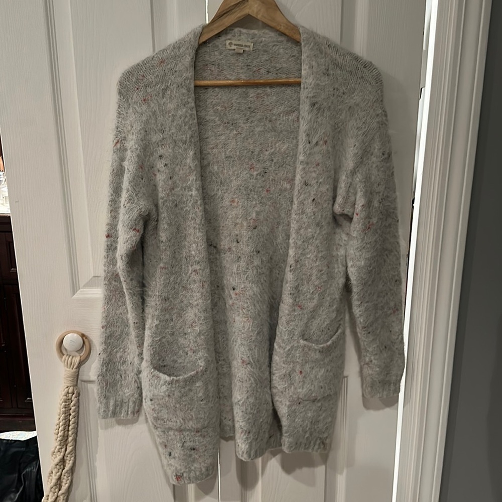 Tucker + Tate fuzzy cardigan duster